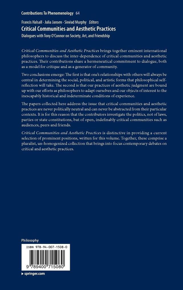 Weitere Ansicht: Critical Communities and Aesthetic Practices