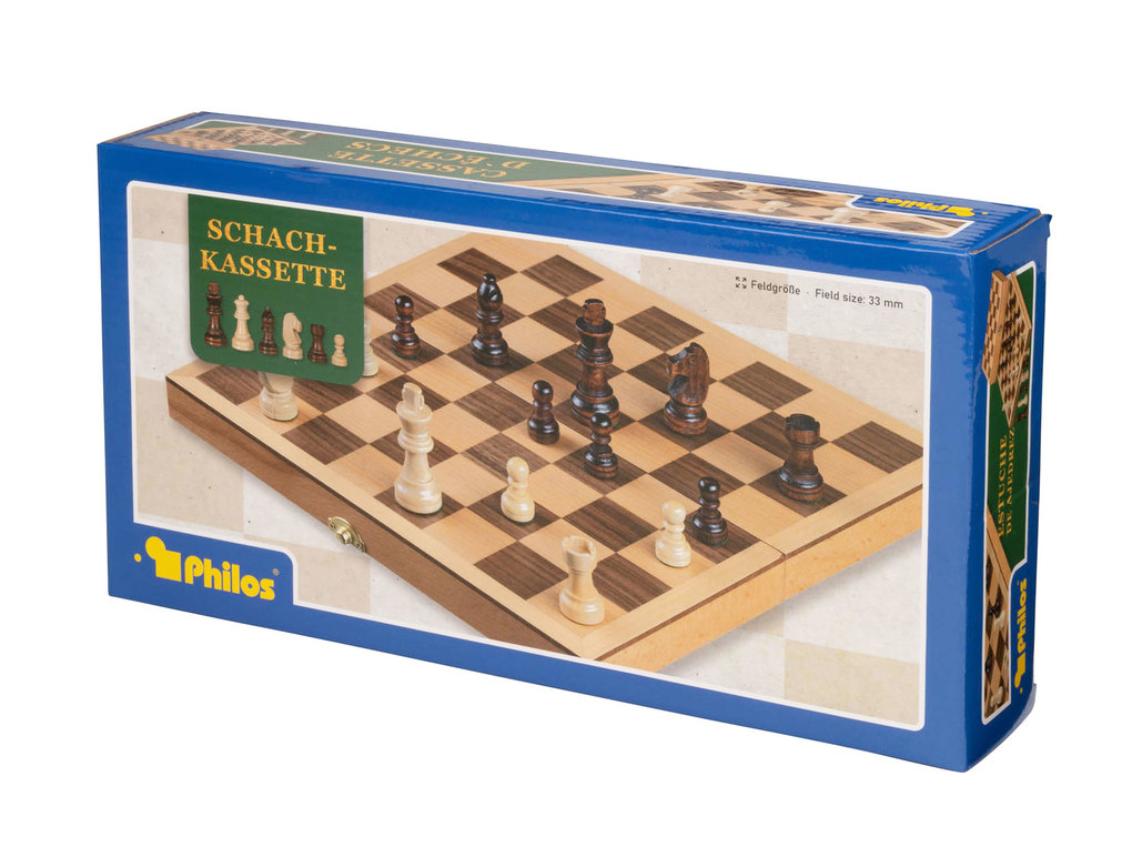 Weitere Ansicht: Philos - Schachkassette, Feld 33 mm