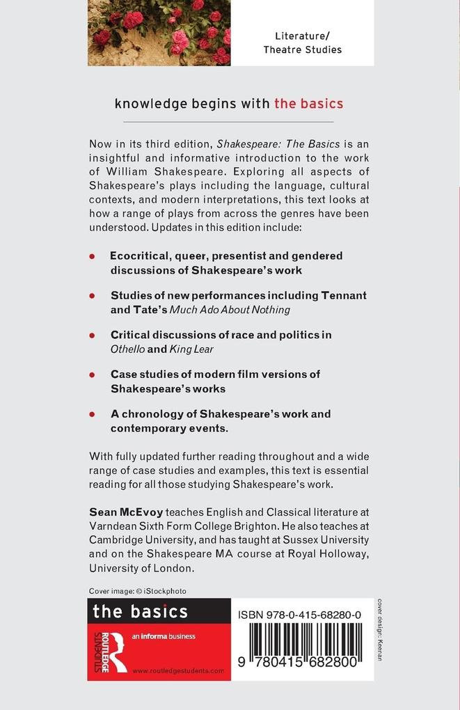 Weitere Ansicht: Shakespeare: The Basics | Sean Mcevoy