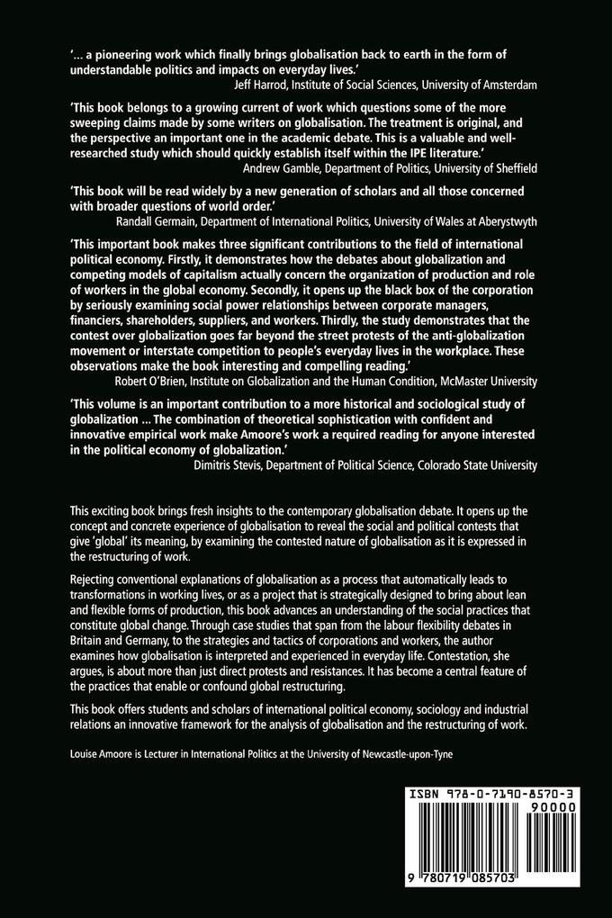 Weitere Ansicht: Globalisation contested | Louise Amoore
