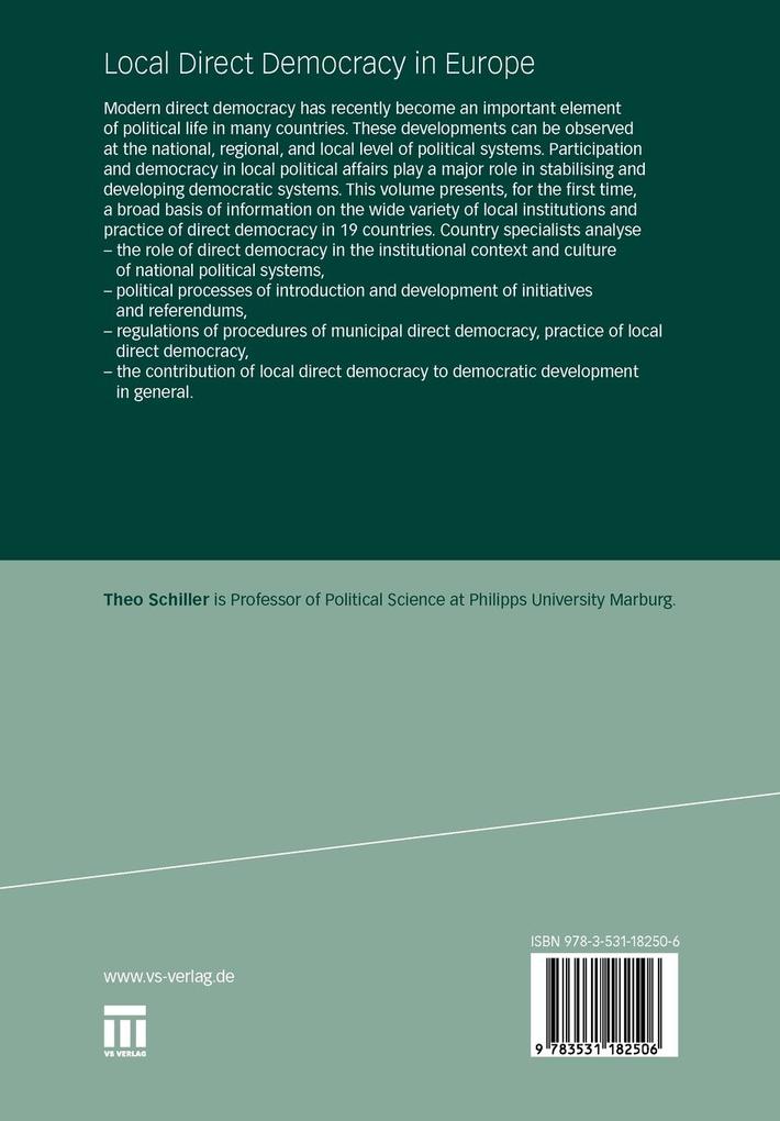 Weitere Ansicht: Local Direct Democracy in Europe
