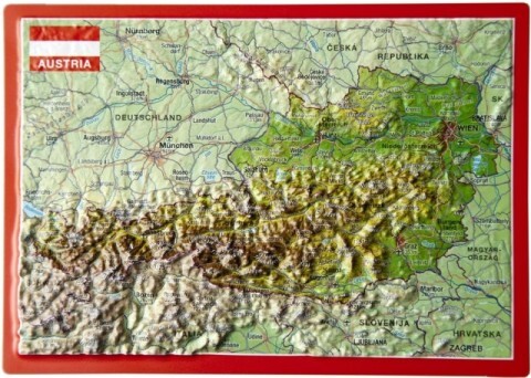 Produktbild: Reliefpostkarte Österreich | André Markgraf, Mario Engelhardt