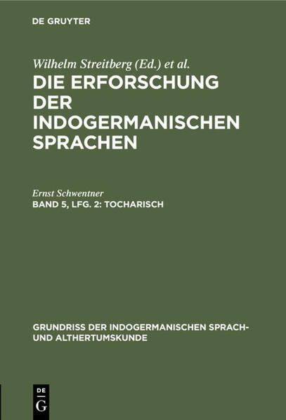Produktbild: Tocharisch | Ernst Schwentner