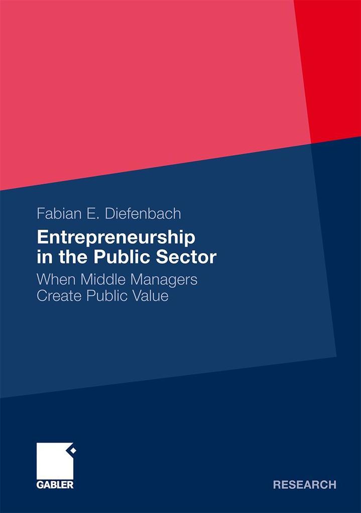 Produktbild: Entrepreneurship in the Public Sector | Fabian Elias Diefenbach