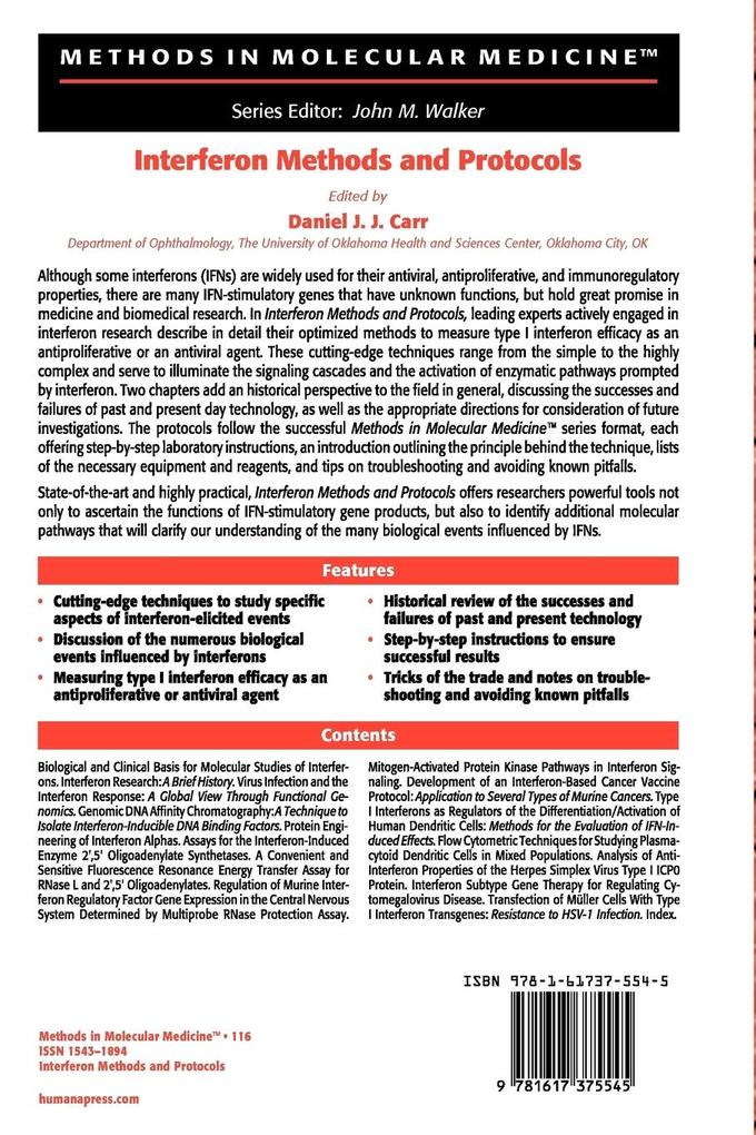 Weitere Ansicht: Interferon Methods and Protocols