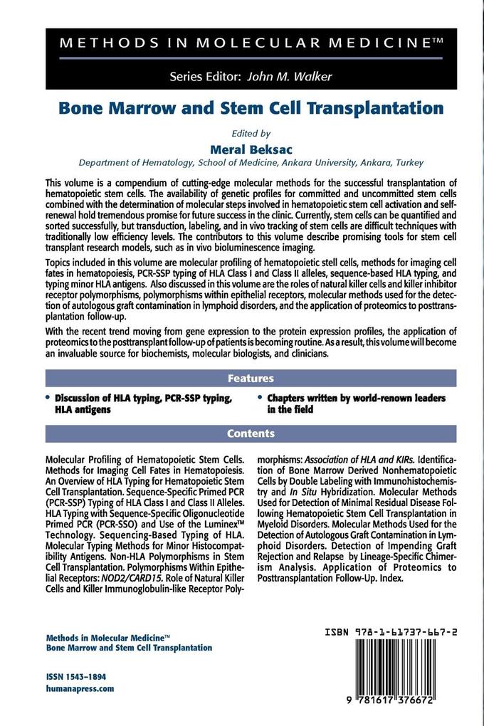 Weitere Ansicht: Bone Marrow and Stem Cell Transplantation