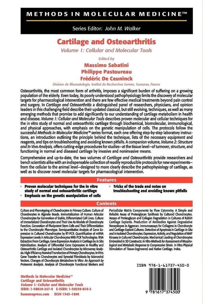 Weitere Ansicht: Cartilage and Osteoarthritis