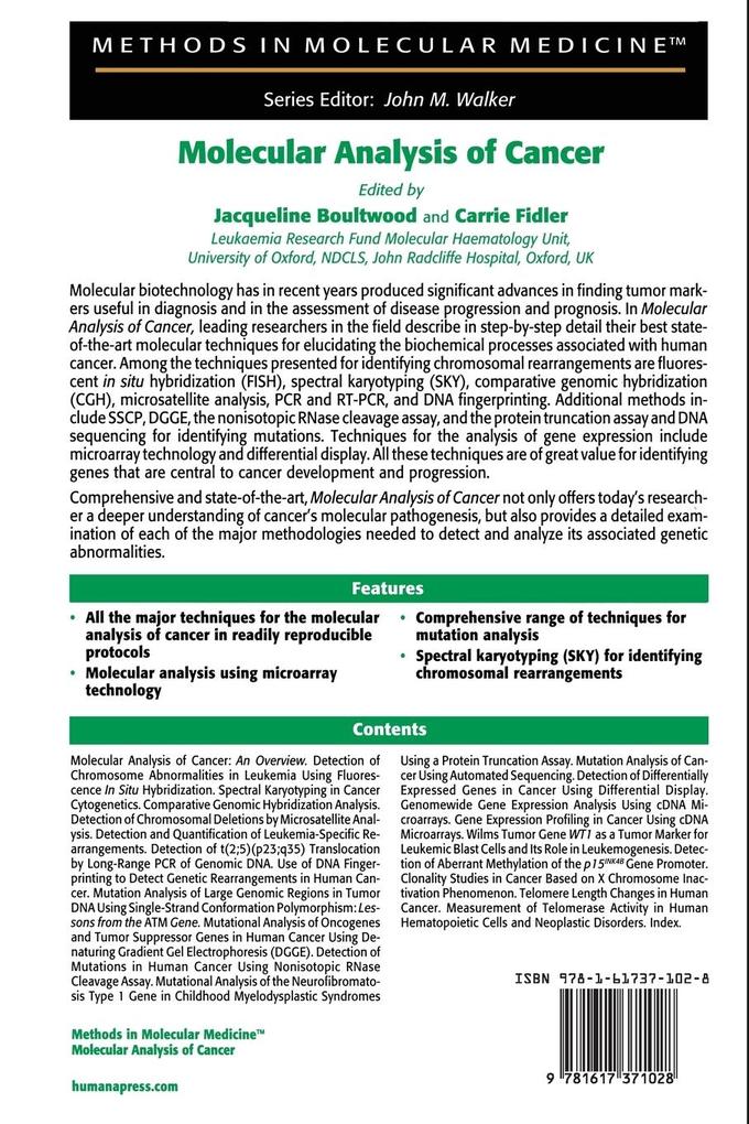 Weitere Ansicht: Molecular Analysis of Cancer