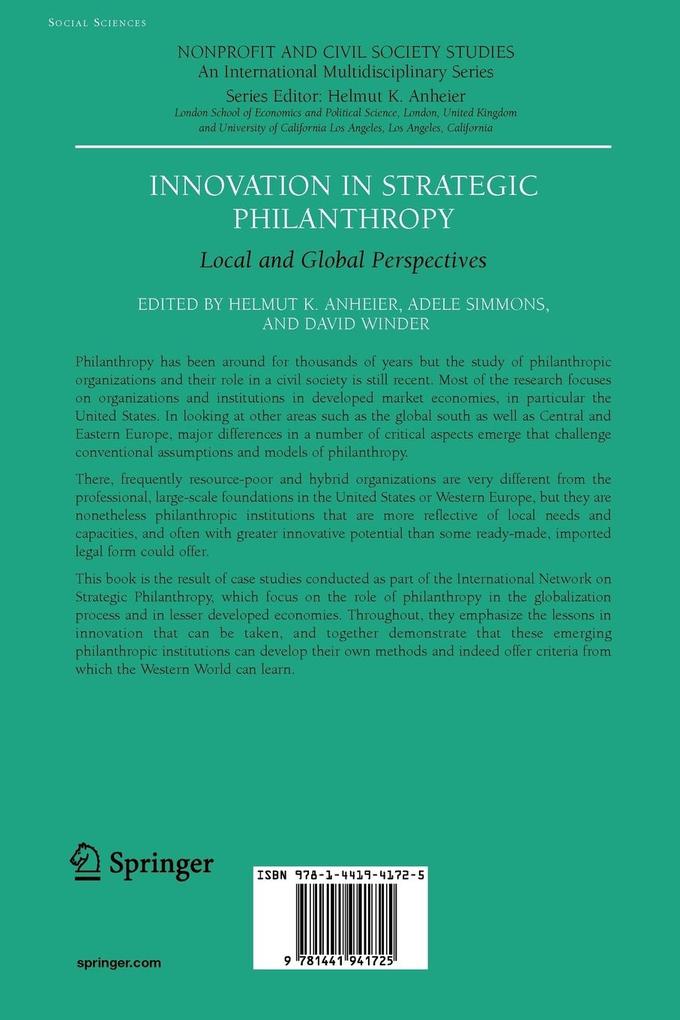 Weitere Ansicht: Innovation in Strategic Philanthropy