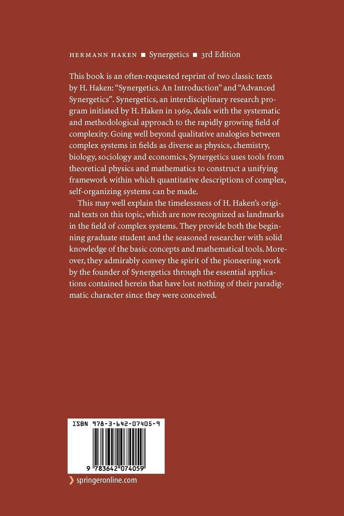 Weitere Ansicht: Synergetics | Hermann Haken