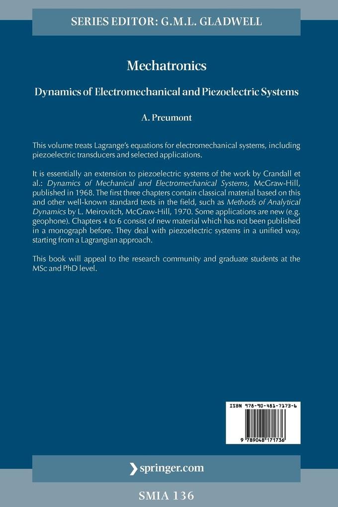 Weitere Ansicht: Mechatronics | A. Preumont