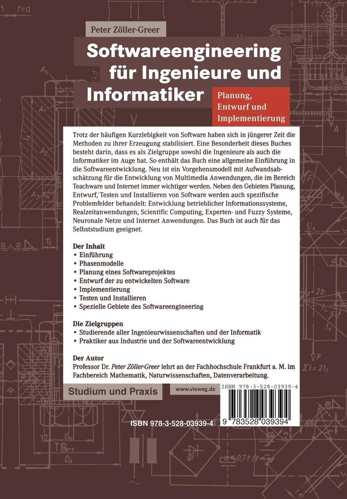 Weitere Ansicht: Softwareengineering für Ingenieure und Informatiker | Peter Zöller-Greer