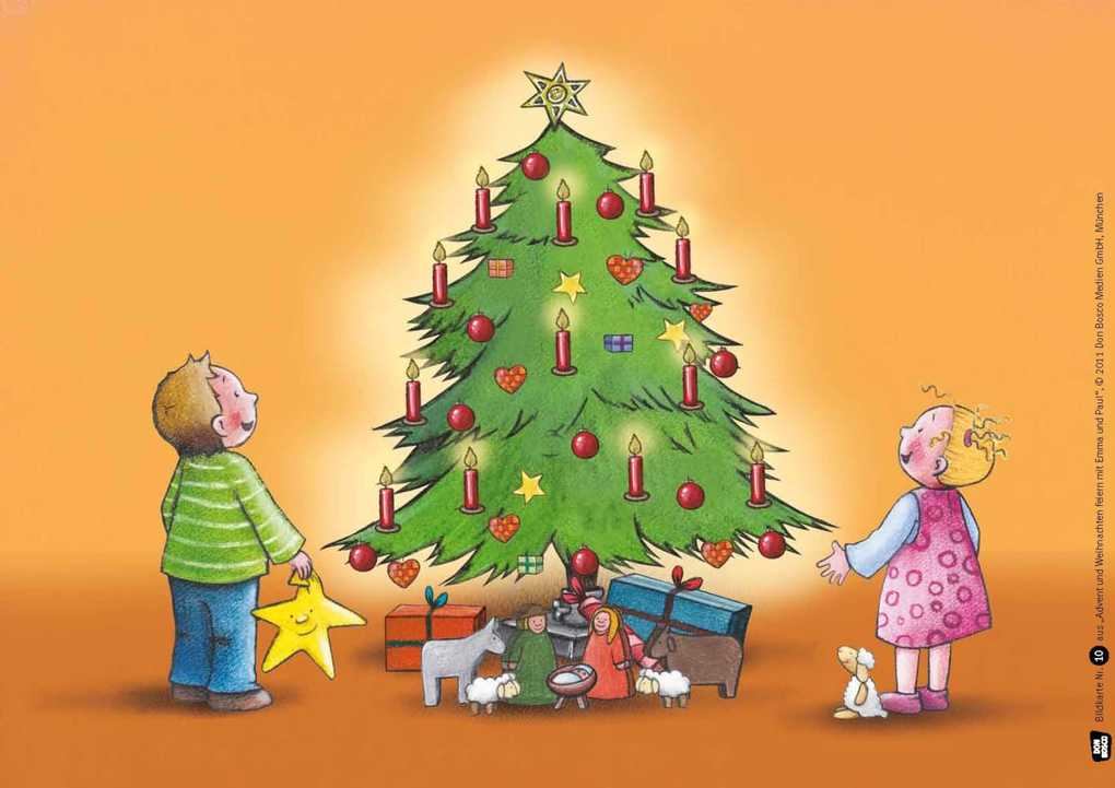 Weitere Ansicht: Advent und Weihnachten feiern mit Emma und Paul. Kamishibai Bildkartenset | Monika Lehner