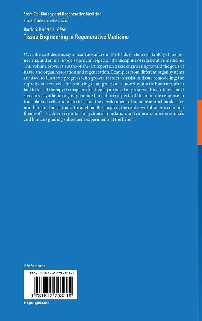Weitere Ansicht: Tissue Engineering in Regenerative Medicine