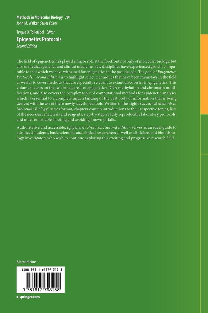 Weitere Ansicht: Epigenetics Protocols