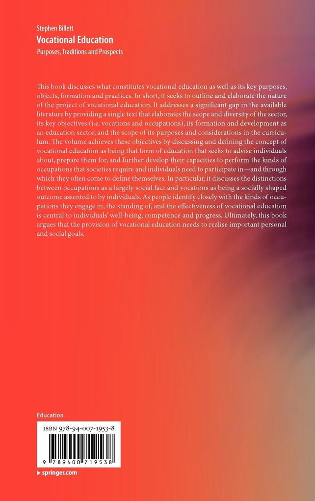 Weitere Ansicht: Vocational Education | Stephen Billett