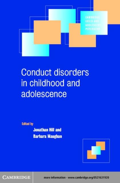 Conduct Disorders in Childhood and Adolescence als eBook pdf