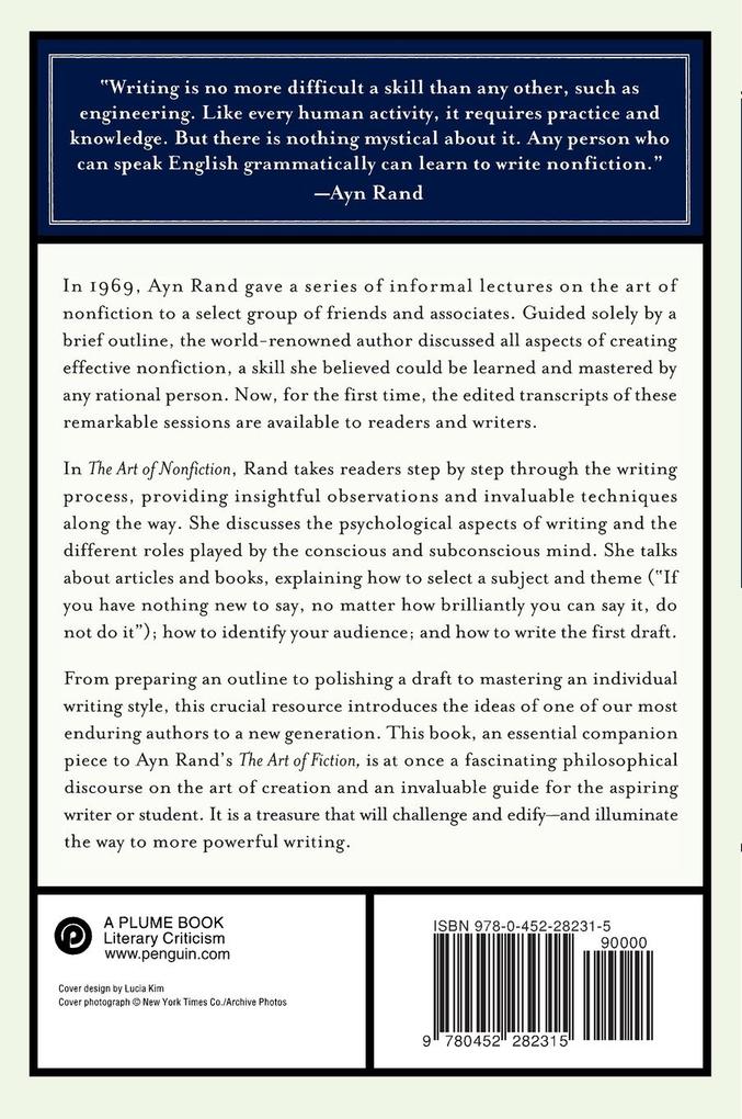 Weitere Ansicht: The Art of Nonfiction | Ayn Rand
