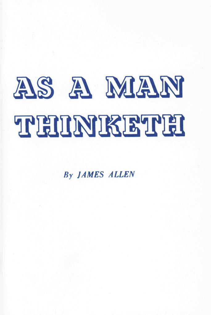 Produktbild: As a Man Thinketh | James Allen