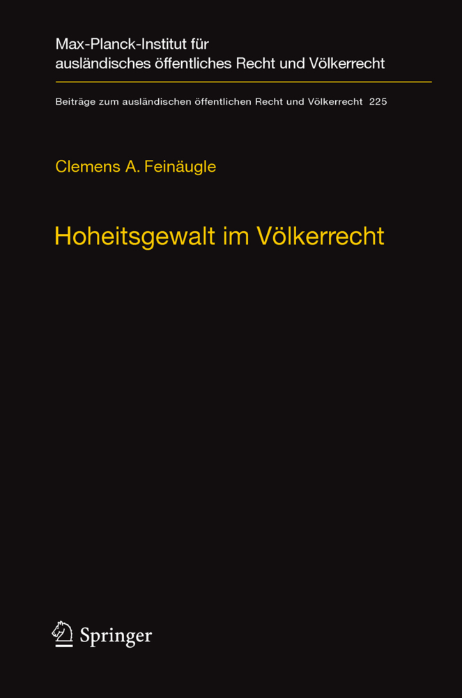 Produktbild: Hoheitsgewalt im Völkerrecht | Clemens A. Feinäugle