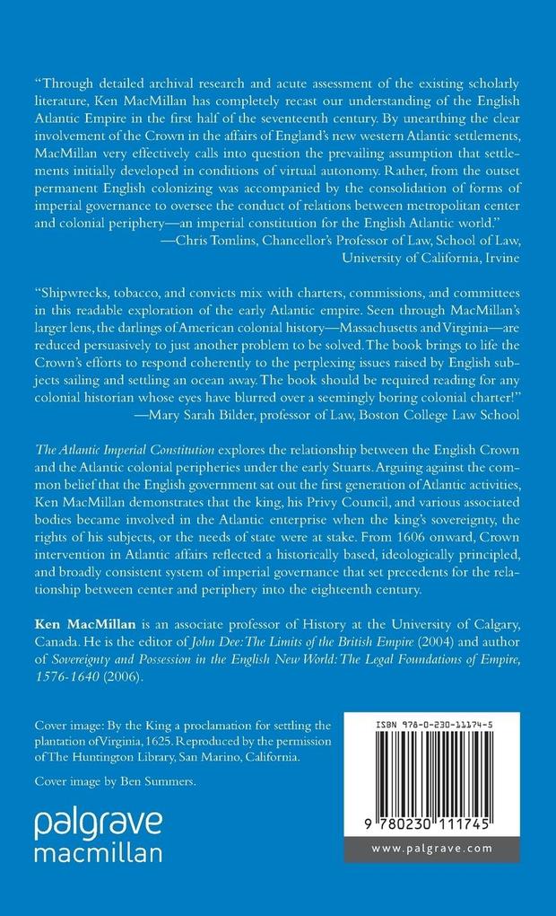 Weitere Ansicht: The Atlantic Imperial Constitution | K. MacMillan