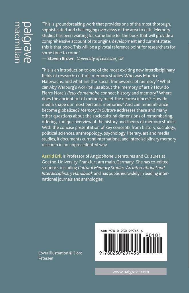 Weitere Ansicht: Memory in Culture | A. Erll