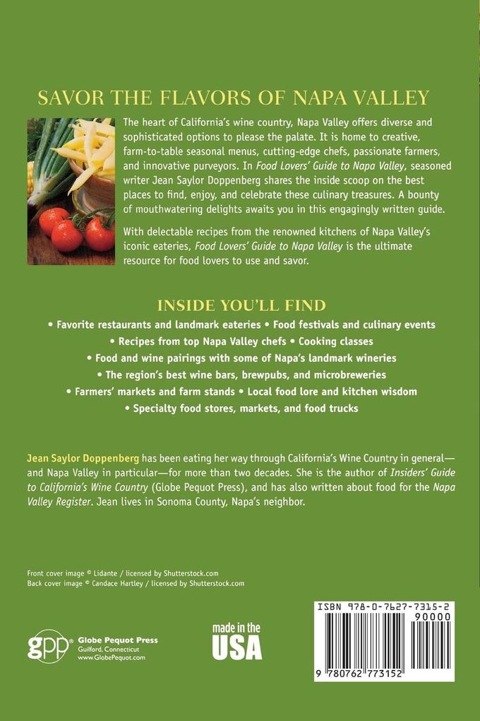 Weitere Ansicht: Food Lovers' Guide to® Napa Valley | Jean Doppenberg