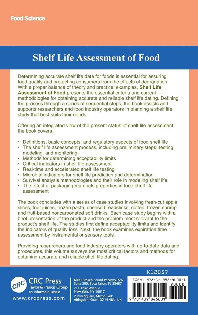 Weitere Ansicht: Shelf Life Assessment of Food