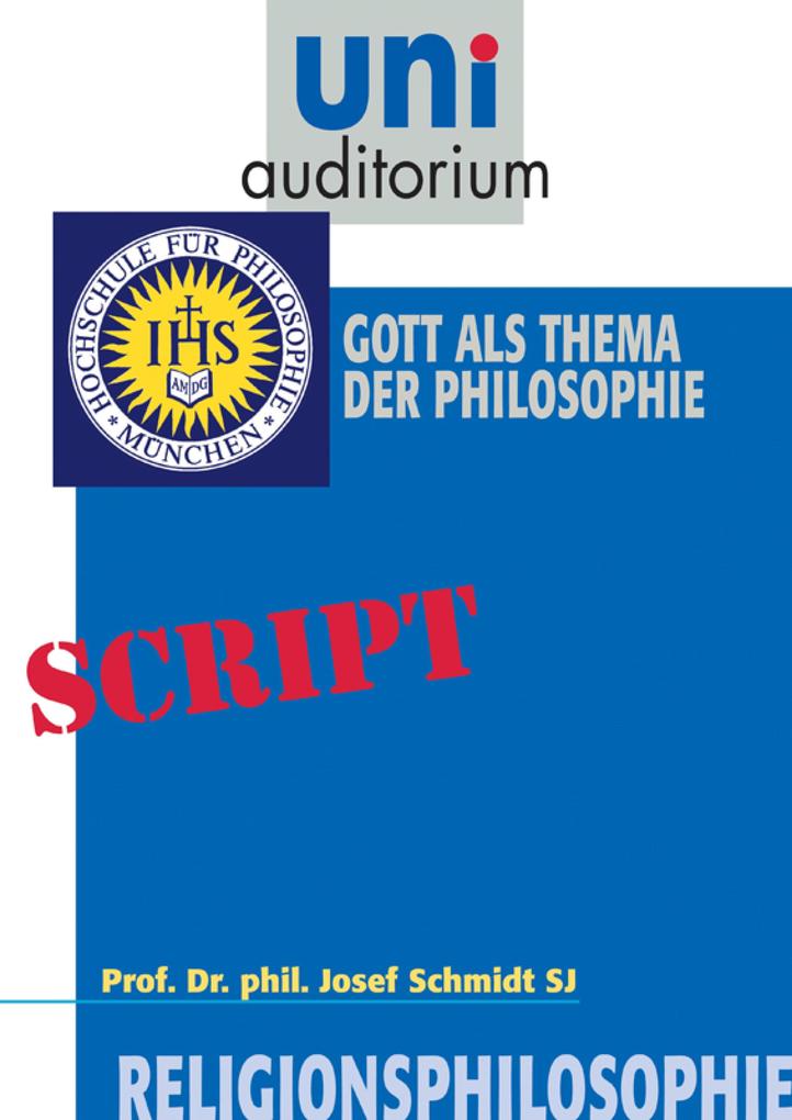 Produktbild: Religionsphilosophie, Teil 1 | Josef Schmidt