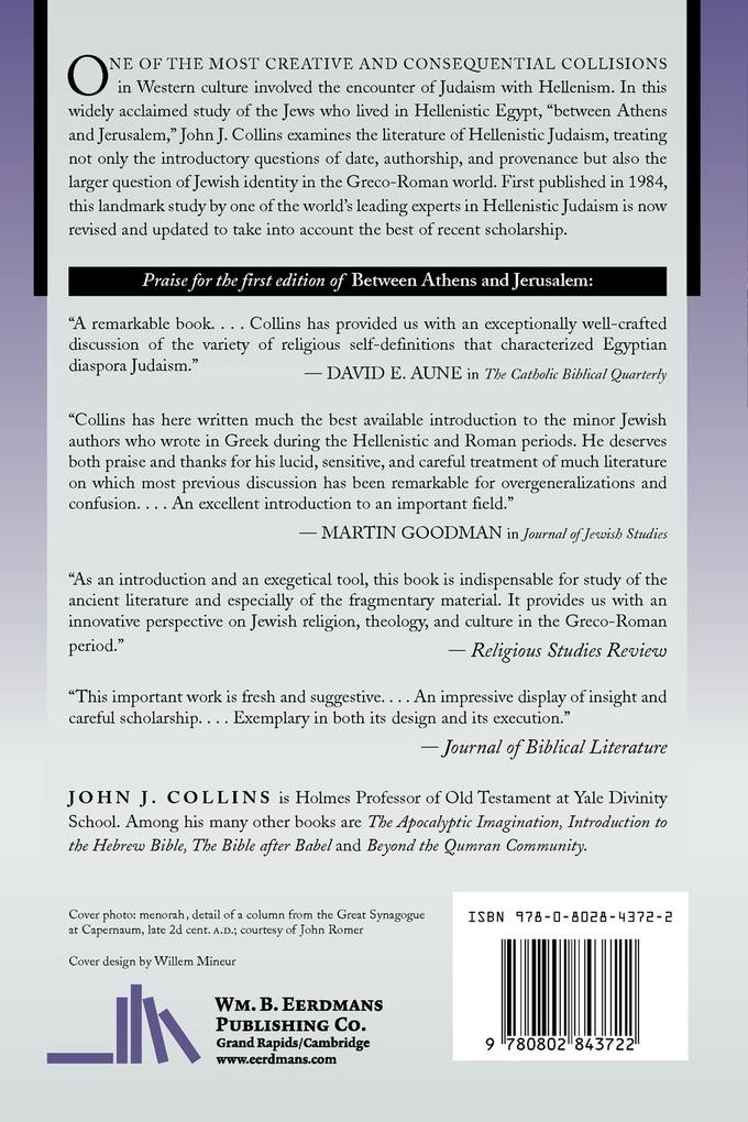 Weitere Ansicht: Between Athens and Jerusalem | John J. Collins