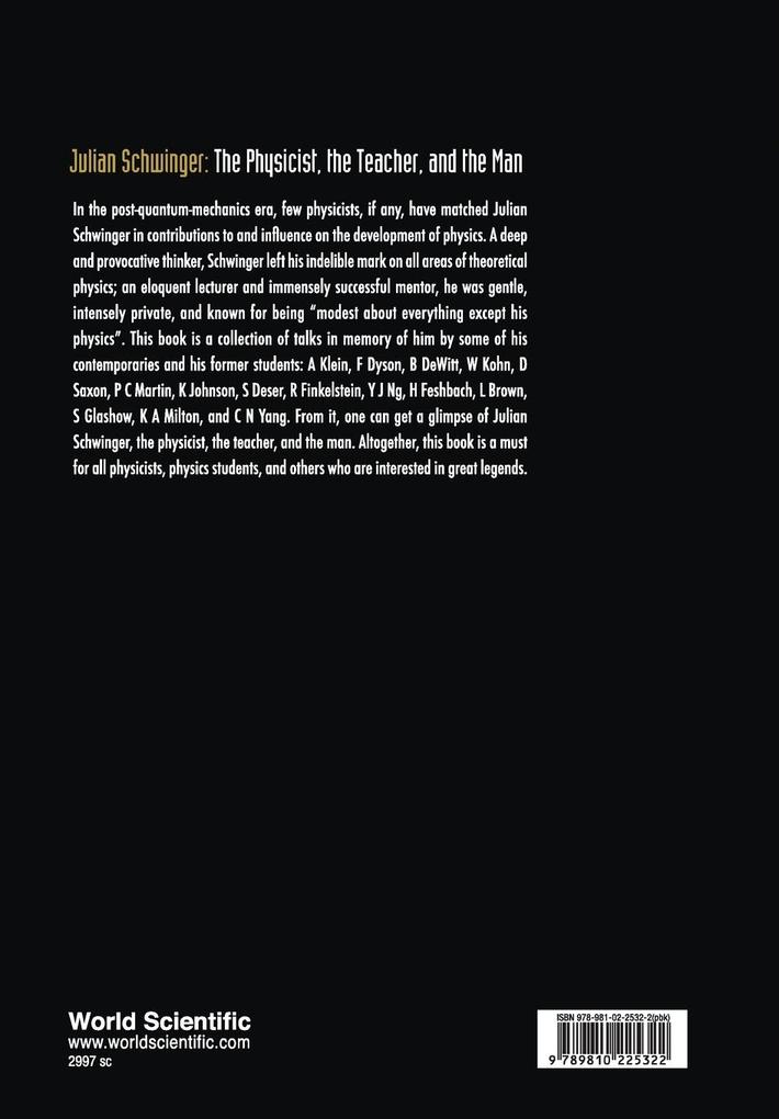Weitere Ansicht: JULIAN SCHWINGER | Ng Y J
