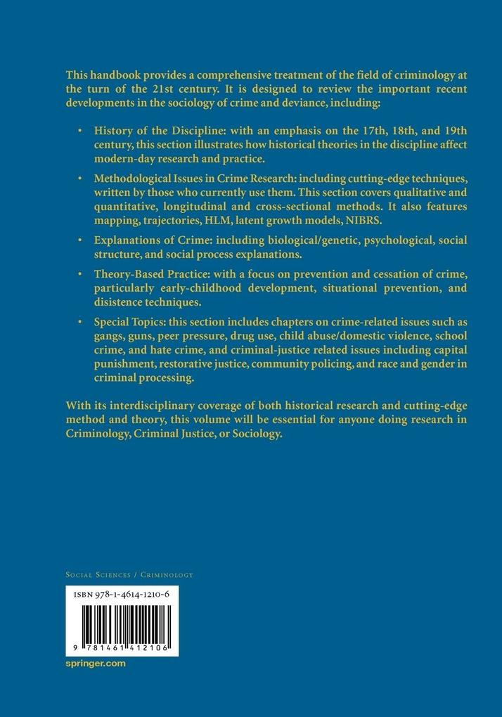 Weitere Ansicht: Handbook on Crime and Deviance