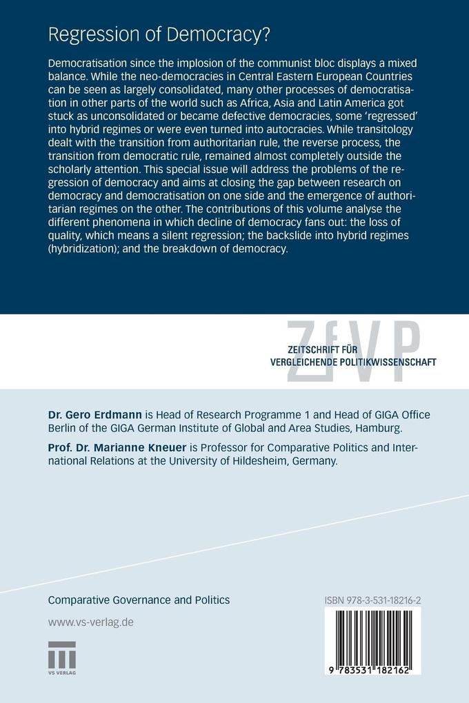 Weitere Ansicht: Regression of Democracy?