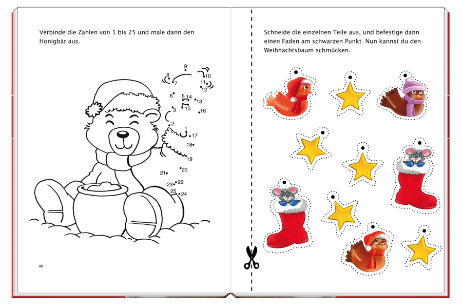 Weitere Ansicht: Weihnachts- Spiel- und Malbuch