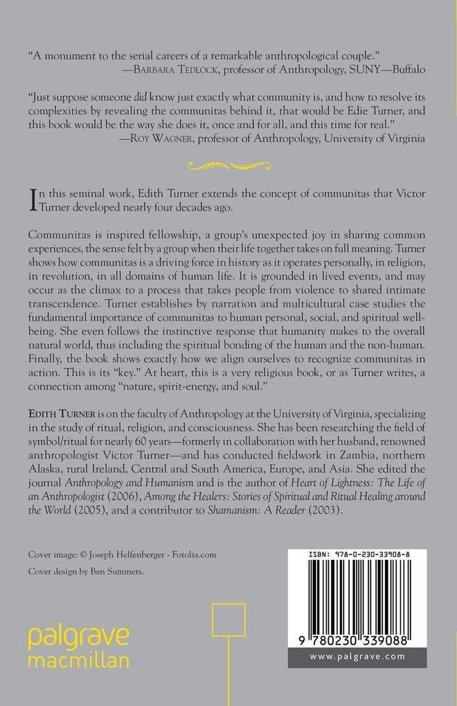 Weitere Ansicht: Communitas | E. Turner, Edith Turner