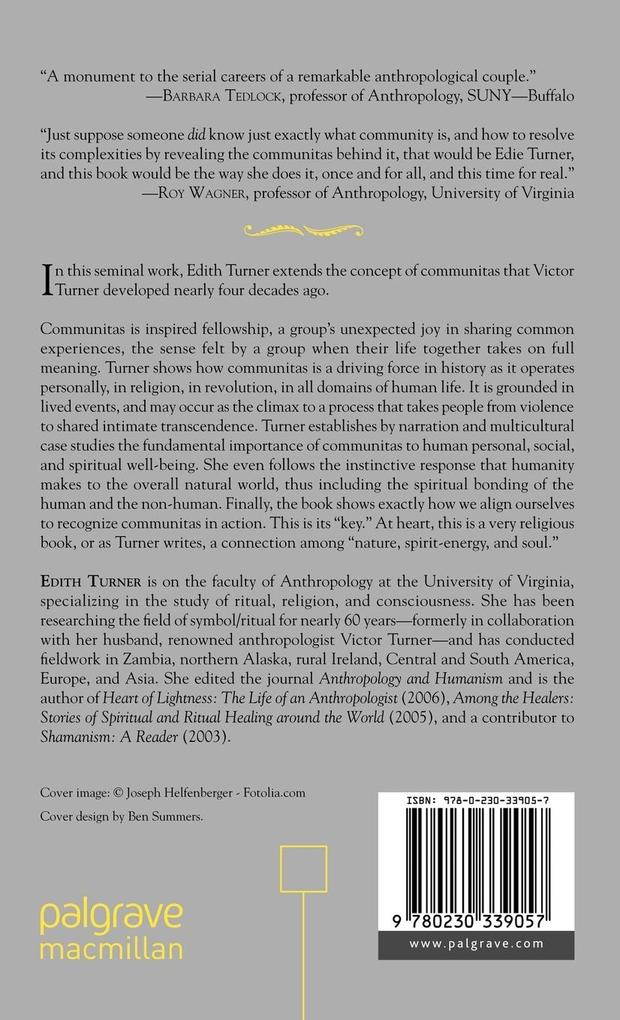 Weitere Ansicht: Communitas | E. Turner