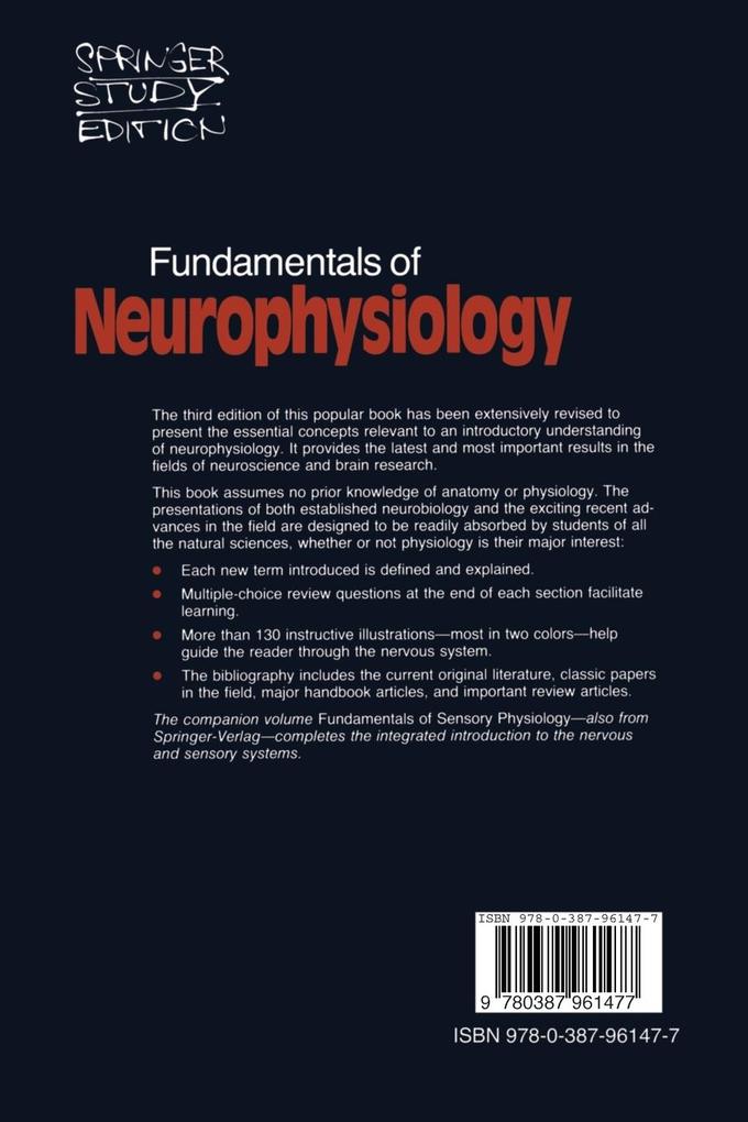 Weitere Ansicht: Fundamentals of Neurophysiology | Robert F. Schmidt, Josef Dudel, Wilfrid Jänig, Manfred Zimmermann