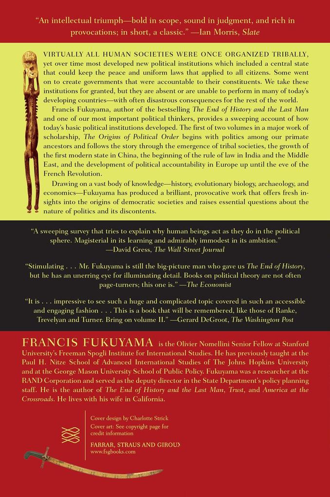 Weitere Ansicht: Origins of Political Order | Francis Fukuyama