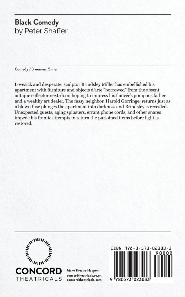 Weitere Ansicht: Black Comedy | Peter Shaffer