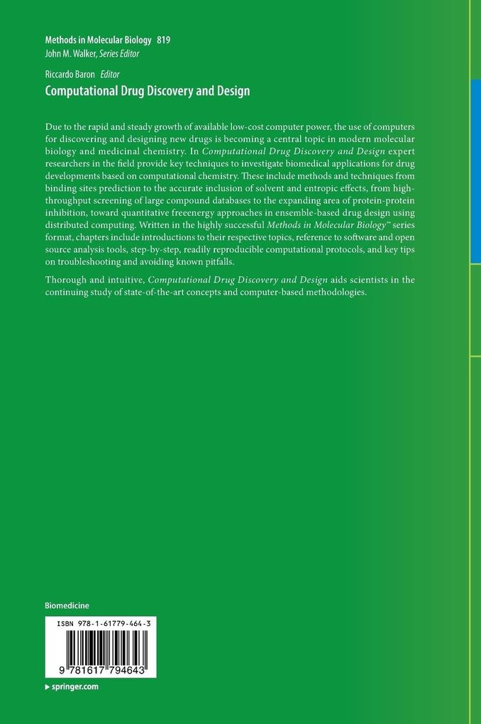 Weitere Ansicht: Computational Drug Discovery and Design