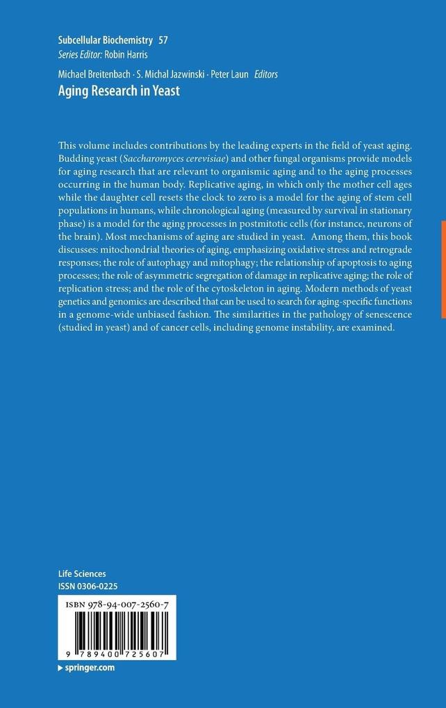 Weitere Ansicht: Aging Research in Yeast