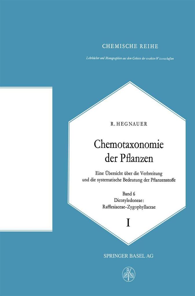 Produktbild: Chemotaxonomie der Pflanzen | R. Hegnauer