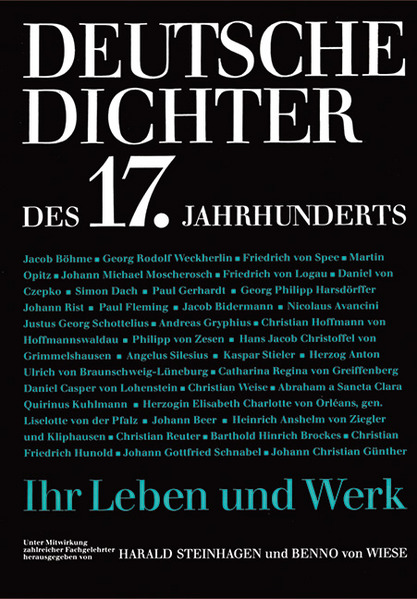 Produktbild: Deutsche Dichter des 17. Jahrhunderts | Harald Steinhagen, Benno Wiese