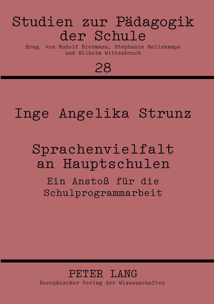 Produktbild: Sprachenvielfalt an Hauptschulen | Inge A. Strunz
