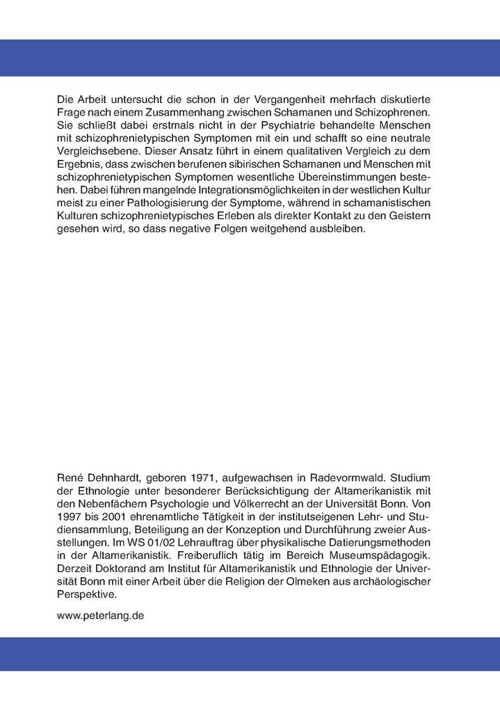 Weitere Ansicht: Schamanismus und Schizophrenie | René Dehnhardt