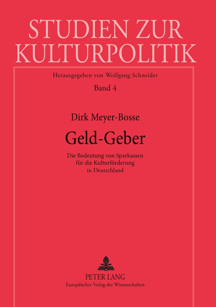 Produktbild: Geld-Geber | Dirk Meyer-Bosse