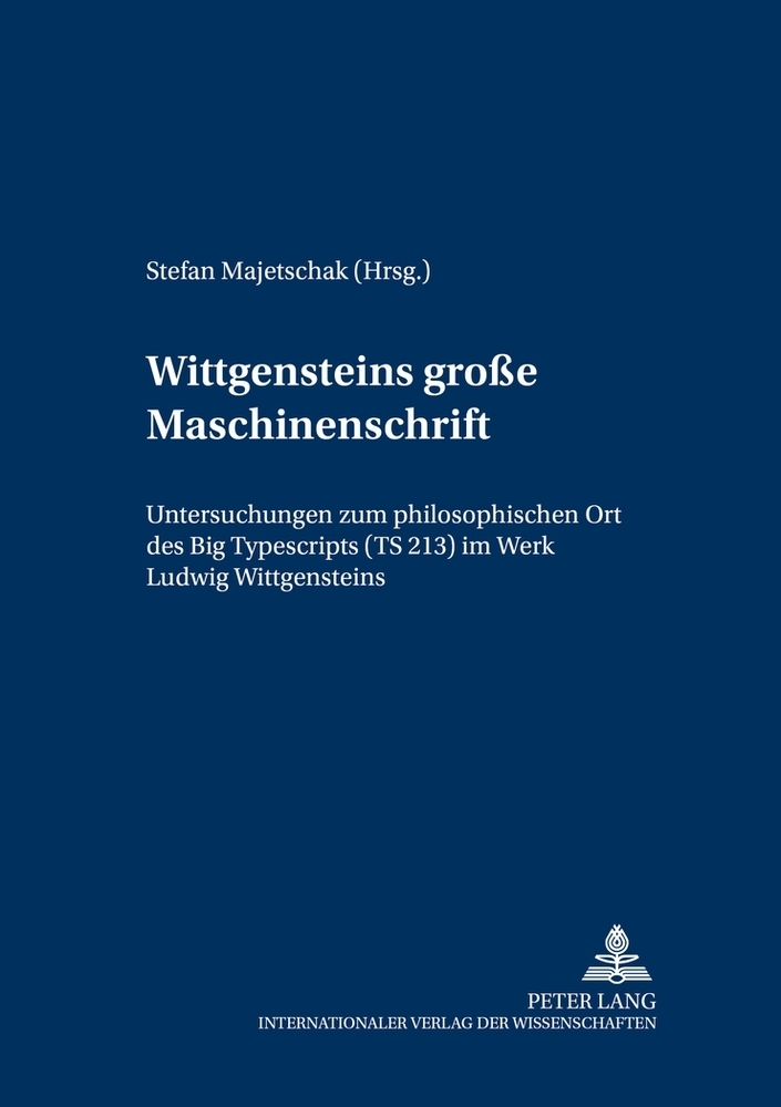 Produktbild: Wittgensteins 'große Maschinenschrift'