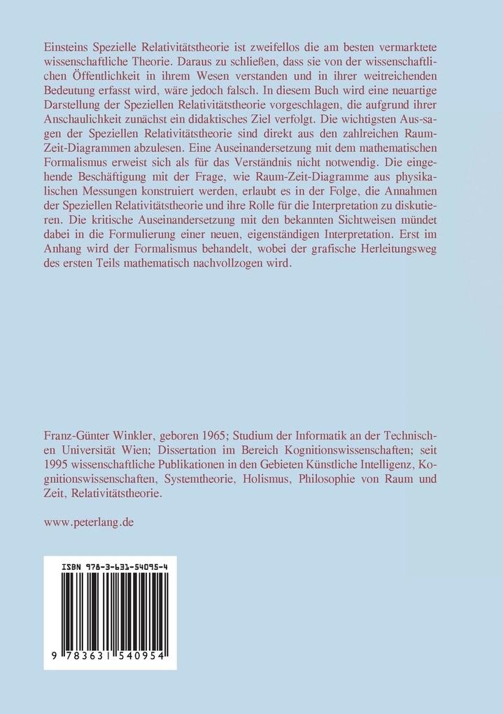 Weitere Ansicht: Die Spezielle Relativitätstheorie | Franz-Günter Winkler