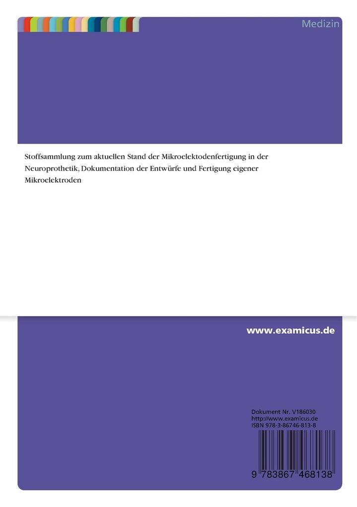 Weitere Ansicht: Analyse und Entwurfstruktur- und oberflächenoptimierter 3D-Mikroelektrodensysteme für die Neuroprothetik | Tobias Gottschalk