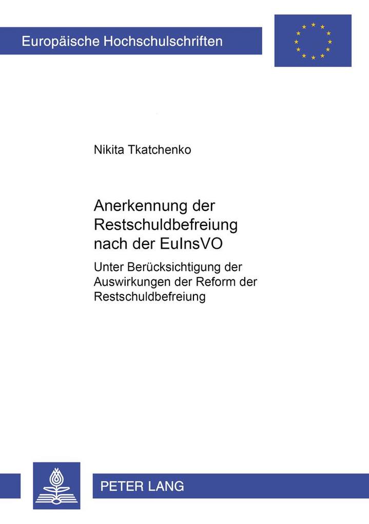 Produktbild: Anerkennung der Restschuldbefreiung nach der EuInsVO
